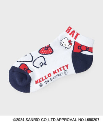 ＜adabat＞ハローキティ　ショート丈ソックス（２００２３６８７７７）
