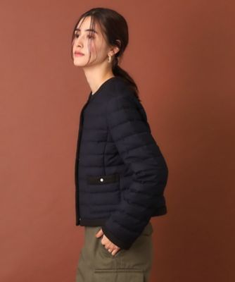 2023AW ドレステリア　ノーカラーライトダウンジャケット　34 黒 2023AW ドレステリア ノーカラーライトダウンジャケット 34 黒 - メルカリ