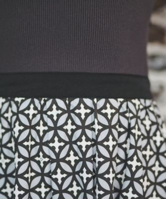 人気定番】オーバーラップサークルコンビワンピース