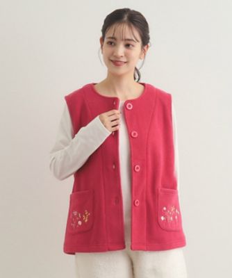 一部店舗限定】クロスウェル柄 フリースルームベスト