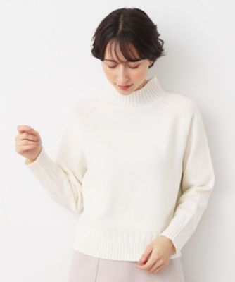 【洗える】ハイネッククロップドニット（ＸＳ～Ｌ）（２００２３６９７９０）