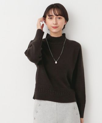【洗える】ハイネッククロップドニット（ＸＳ～Ｌ）（２００２３６９７９０）
