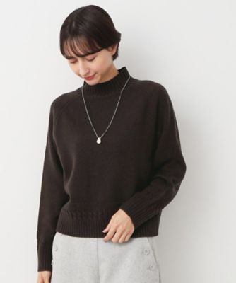 【洗える】ハイネッククロップドニット（ＸＳ～Ｌ）（２００２３６９７９０）