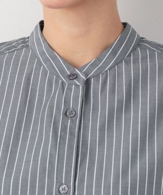 【洗える】バルーンスリーブバンドカラーシャツ（ＸＳ～Ｌ）（２００２３６９８０８）