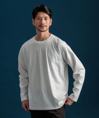 リンクスジャカード長袖Ｔシャツ（２００２３７０１４０）
