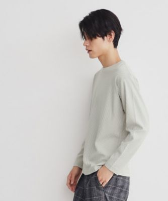 リンクスジャカード長袖Ｔシャツ（２００２３７０１４０）