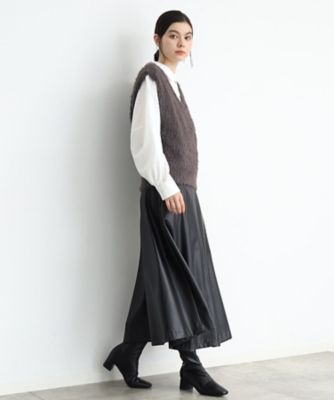 【ヒルナンデス！で紹介】Ｖネックフェザーベスト／洗える（２００２３７０３８２）