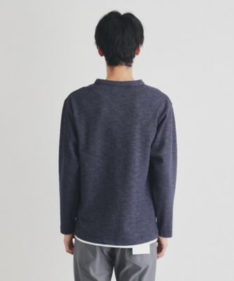 スラブワッフルフェイクレイヤード長袖Ｔシャツ（２００２３７０４６０）
