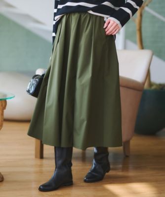 RALPH 締めくくっ LAUREN たっぷりフレアスカート 