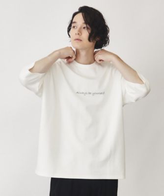 ＜THE SHOP TK (Men)＞ポンチビッグシルエットプリントＴシャツ（２００２３７０６７４）