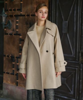 DRESSTERIOR　ドレステリア　Aラインショートダブルコート セール】【ウール混/2WAY】Aラインショートダブルコート（その他