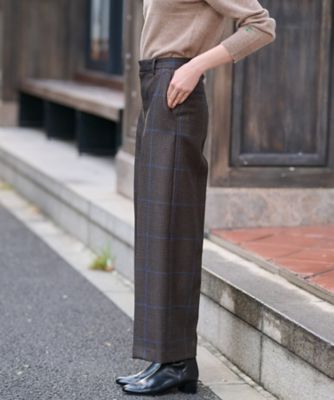 チェックワイドパンツ（２００２３７０９５５）