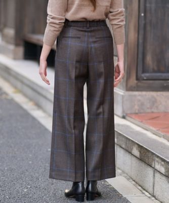 チェックワイドパンツ（２００２３７０９５５）