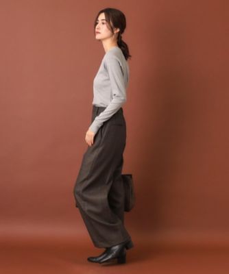 チェックワイドパンツ（２００２３７０９５５）