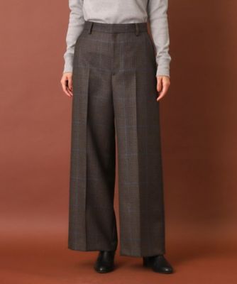 チェックワイドパンツ（２００２３７０９５５）