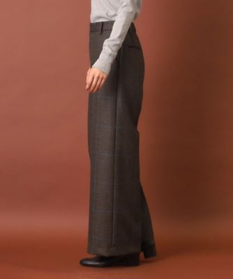 チェックワイドパンツ（２００２３７０９５５）