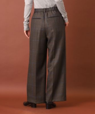 チェックワイドパンツ（２００２３７０９５５）