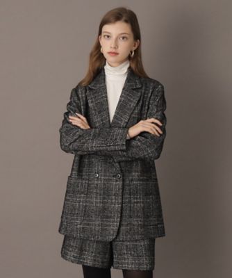 otonaMUSE11月号掲載】ループツイードグレンチェックダブル