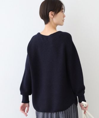 カシミヤ混／洗える／ラメ】ボートネックニット（2002372013