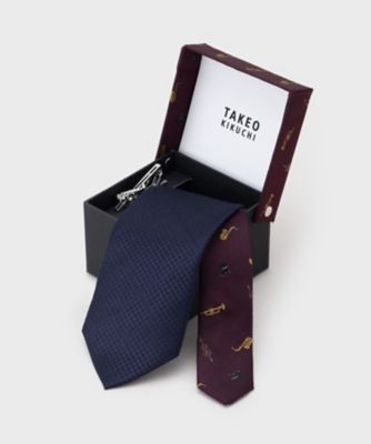 【ＢＯＸセット】ＪＡＺＺモチーフ　ネクタイ＆タイバー　セット（２００２３７２２１９）