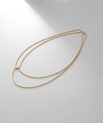 ＜COCOHNIK ONKITSCH (Women)＞シルバー　ベネチアン　クロスネックレス　ＧＰ（２００２３７３１３７）