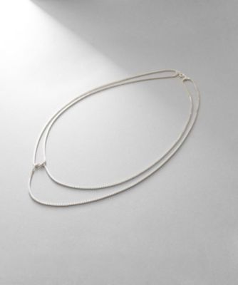 ＜COCOHNIK ONKITSCH (Women)＞シルバー　ベネチアン　クロスネックレス（２００２３７３１３８）