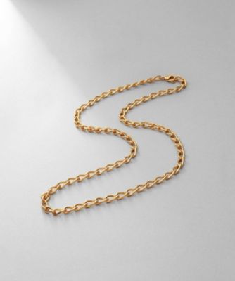 ＜COCOHNIK ONKITSCH (Women)＞シルバー　デザインチェーン　ロングカーブネックレス　ＧＰ（２００２３７３１４３）