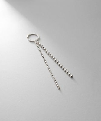 ＜COCOHNIK ONKITSCH (Women)＞シルバー　ボールチェーン　イヤーカフ（２００２３７３１６９）