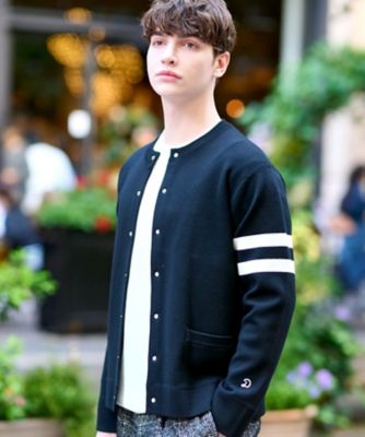 ウォッシャブル アームライン ラウンドカーディガン