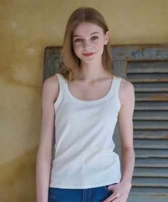 ＜DRESSTERIOR (Women)＞【洗える／インナーやメインにも大活躍】ランダムテレコタンクトップ（２００２３７４０８２）