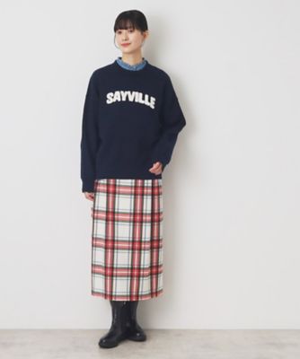 【洗える】起毛チェックタックスカート（ＸＳ～Ｌ）（２００２３７４３５３）