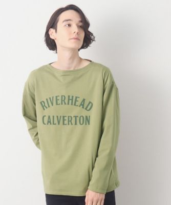 リバーシブルボーダーロングスリーブTシャツ（2002374356