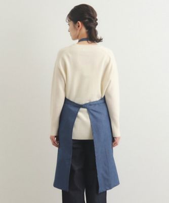 kosoriiさま専用　フェイラーラブラリー　シチリアーノ　デニムエプロン　レア ミニラップエプロン[ノルディックフラワー] 花柄