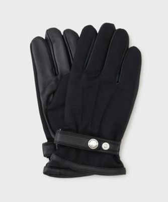 ＜TAKEO KIKUCHI (Men)＞【スマホ対応】ウール×レザー　コンビ　グローブ（２００２３７５０６７）