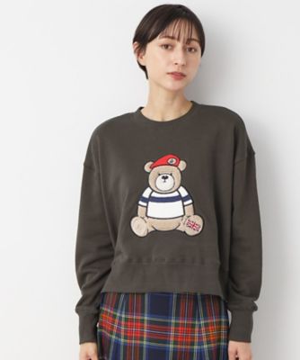 【洗える】ベア刺繍スウェット（２００２３７５１０８）