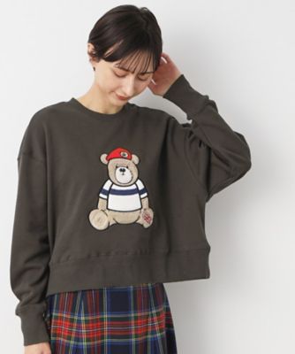 【洗える】ベア刺繍スウェット（２００２３７５１０８）