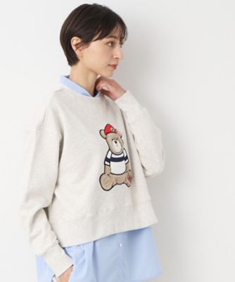 【洗える】ベア刺繍スウェット（２００２３７５１０８）