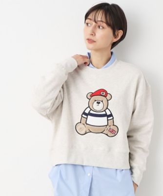 【洗える】ベア刺繍スウェット（２００２３７５１０８）