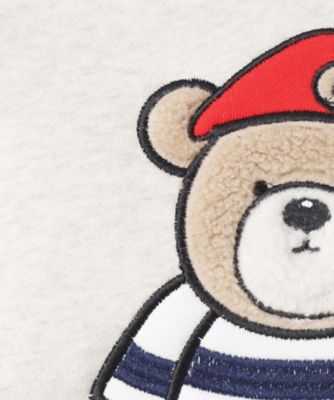 【洗える】ベア刺繍スウェット（２００２３７５１０８）