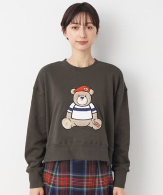 【洗える】ベア刺繍スウェット（２００２３７５１０８）
