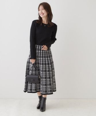 チェックニットワンピース（2002375453） | COUTURE BROOCH