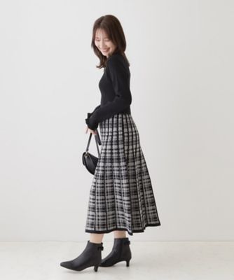 チェックニットワンピース（2002375453） | COUTURE BROOCH