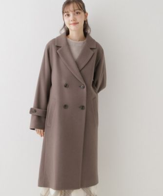 グレー　コート EarlyAutumn-SALE フラットカラー プリンセスカット コート
