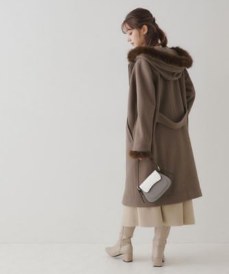 フードフェイクファーマルチウェイコート（2002375619