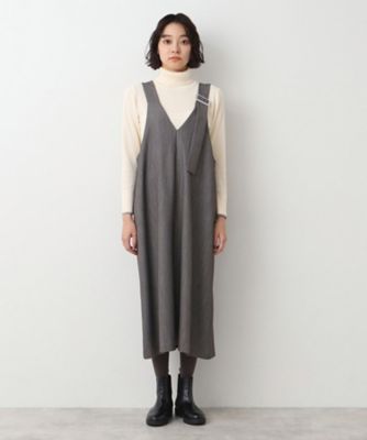 洗える】ベルト付きジャンパースカート（2002375838