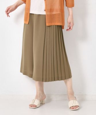 10%off❢ 身幅53【浴衣-扇面柄ワンピース＆ガウチョパンツ】セットアップ S～4Lサイズ／セットアップ／手洗い可】ジョーゼットガウチョ