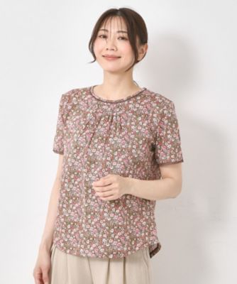 【リバティ／Ｍ～４Ｌサイズ】プリント　Ｔシャツ（２００２３７６３５４）