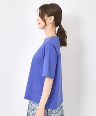 【Ｍ～４Ｌサイズ】パッチワーク＆刺繍　フラワーモチーフＴシャツ（２００２３７６３５６）