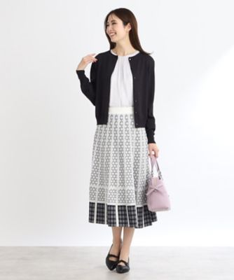 【春ＳＡＬＥ／ＷＥＢ限定カラーあり／アンサンブル可】比翼仕立てニットカーディガン（２００２３７７５０８）