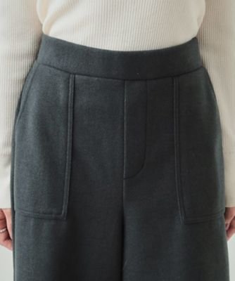 【あったか】きれいめ　ベイカーガウチョパンツ（２００２３７７６３３）